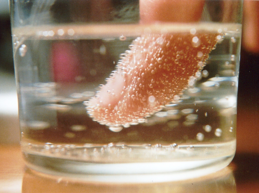 finger in water showing nucleation